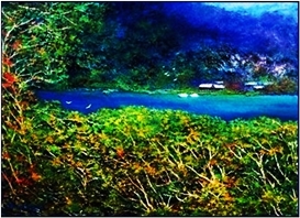 晨光灿烂景色旖旎