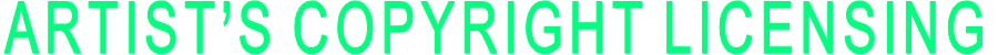 ARTIST’S COPYRIGHT LICENSING  